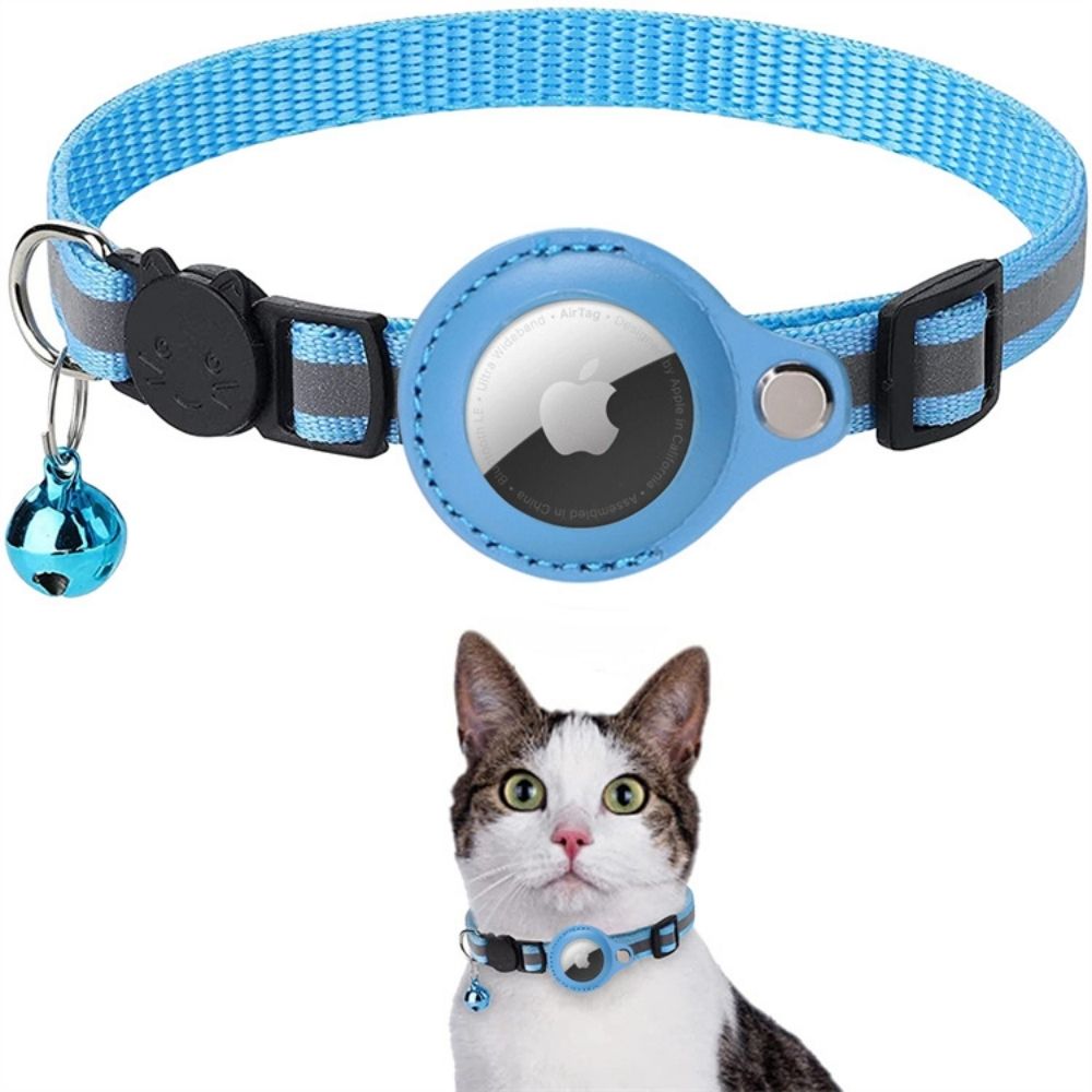 Kat GPS Tracker Halsbånd med Reflekterende Design