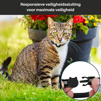 Kat GPS Tracker Halsbånd med Reflekterende Design