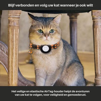 Kat GPS Tracker Halsbånd med Reflekterende Design