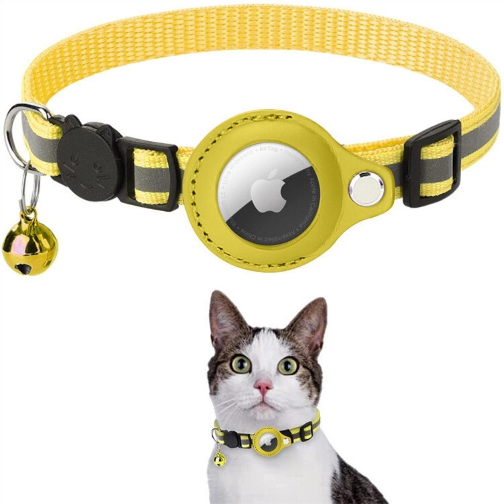 Kat GPS Tracker Halsbånd med Reflekterende Design