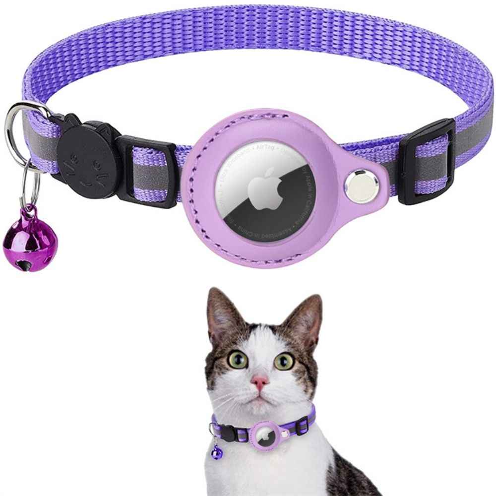 Kat GPS Tracker Halsbånd med Reflekterende Design