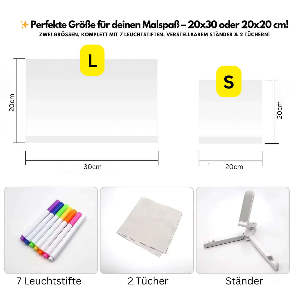 ✨ Kiddli - LED Tegnebræt til Kreativ Lysmaleri