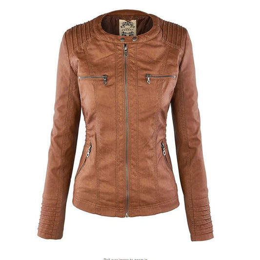 Erika | Veste de motard à capuche pour femme - Image 2
