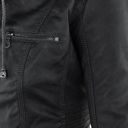 Erika | Veste de motard à capuche pour femme - Image 13
