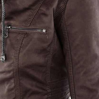 Erika | Veste de motard à capuche pour femme - Image 16