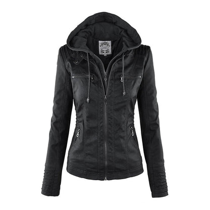 Erika | Veste de motard à capuche pour femme - Image 20