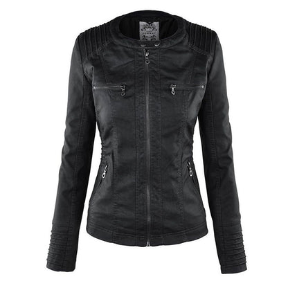 Erika | Veste de motard à capuche pour femme - Image 5