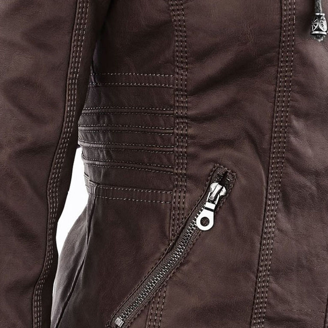 Erika | Veste de motard à capuche pour femme - Image 15