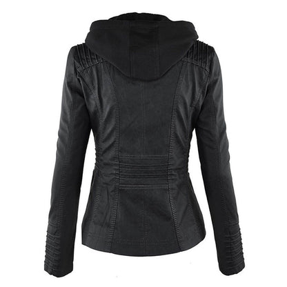 Erika | Veste de motard à capuche pour femme - Image 6