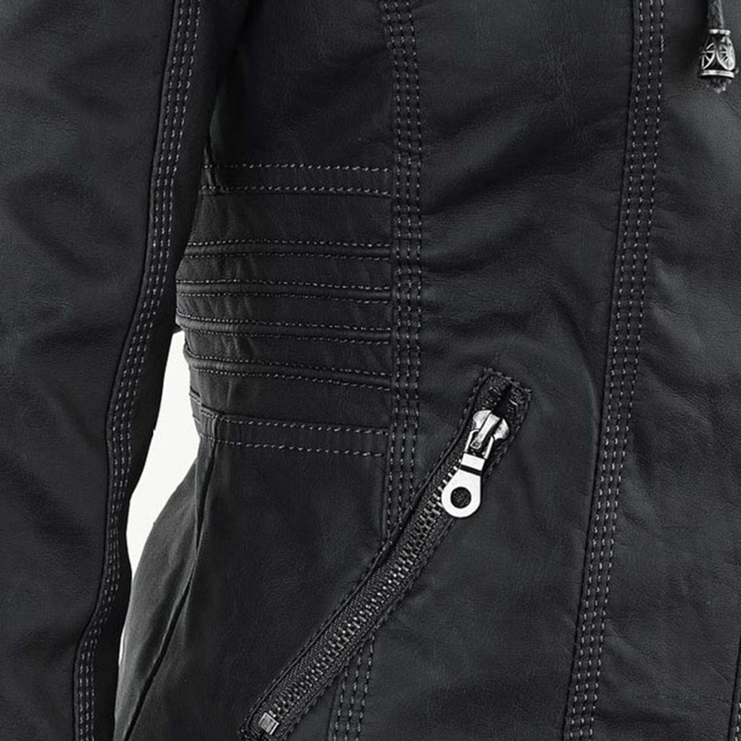 Erika | Veste de motard à capuche pour femme - Image 14