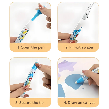 Kletshuts™ WaterCanvas: Genanvendeligt Vand Doodle Lærred Sæt til Børn