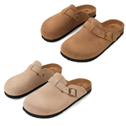 Komfort og Stil i Én – Klassiske Kork Sandaler med Lukket Tå