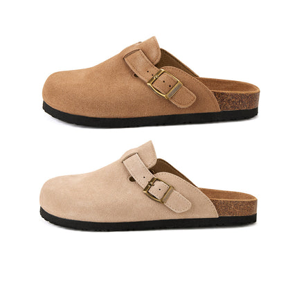 Komfort og Stil i Én – Klassiske Kork Sandaler med Lukket Tå