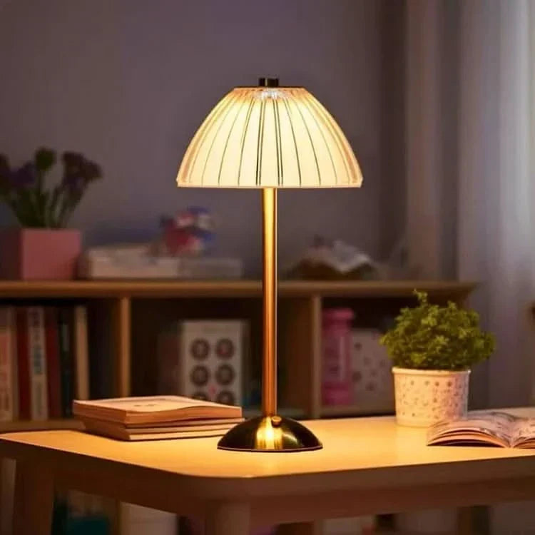 Krystal Genopladelig LED Trådløs Bordlampe