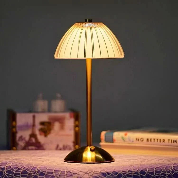 Krystal Genopladelig LED Trådløs Bordlampe