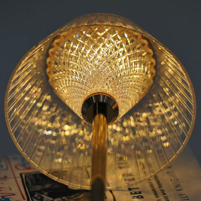 Krystal Genopladelig LED Trådløs Bordlampe