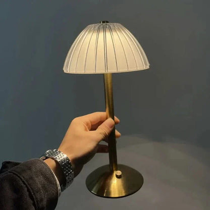 Krystal Genopladelig LED Trådløs Bordlampe