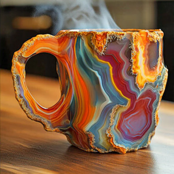 Krystal Kaffe Kop 180ml – Elegant Kvarts Design Stilfuld Drikkekop