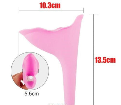Kvindernes Genanvendelige Silikone Urinal Tragt til Udendørs Brug