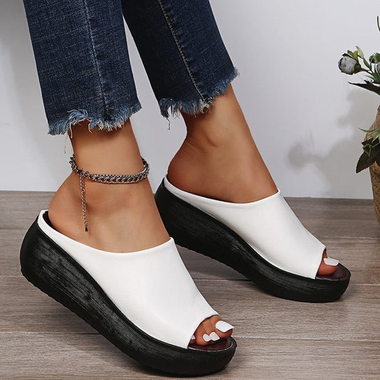 Kvindernes Ortopædiske Sandaler med Polstret Sål og Slip-On Design