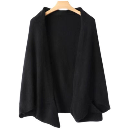 Kvinders Elegant Varm Blød Strikket Sjæl Wrap