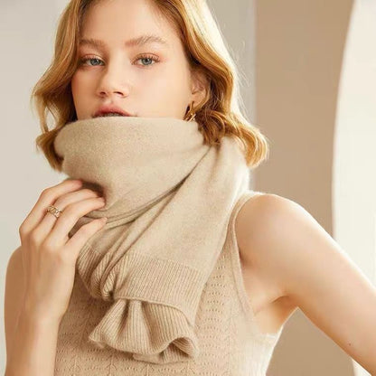 Kvinders Elegant Varm Blød Strikket Sjæl Wrap