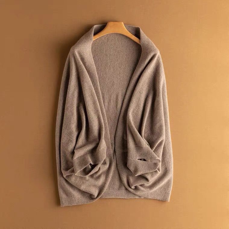 Kvinders Elegant Varm Blød Strikket Sjæl Wrap