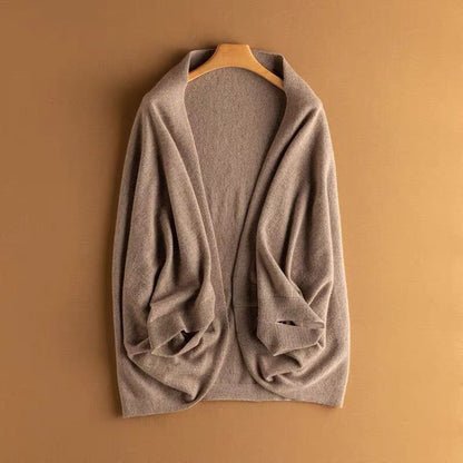 Kvinders Elegant Varm Blød Strikket Sjæl Wrap
