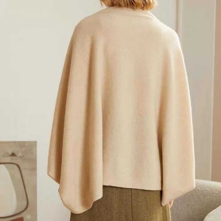 Kvinders Elegant Varm Blød Strikket Sjæl Wrap