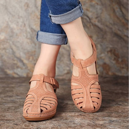 Læder Retro Ortopædiske Sandaler