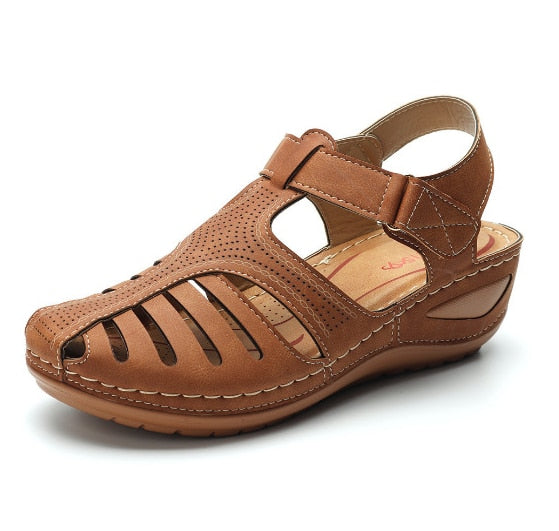 Læder Retro Ortopædiske Sandaler