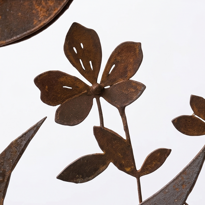 Lark & Iron™ – Rustik Fugle- og Vildblomst Stake