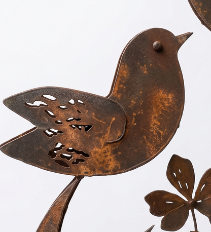 Lark & Iron™ – Rustik Fugle- og Vildblomst Stake
