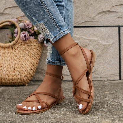 Layla - Criss-Cross Flade Sandaler