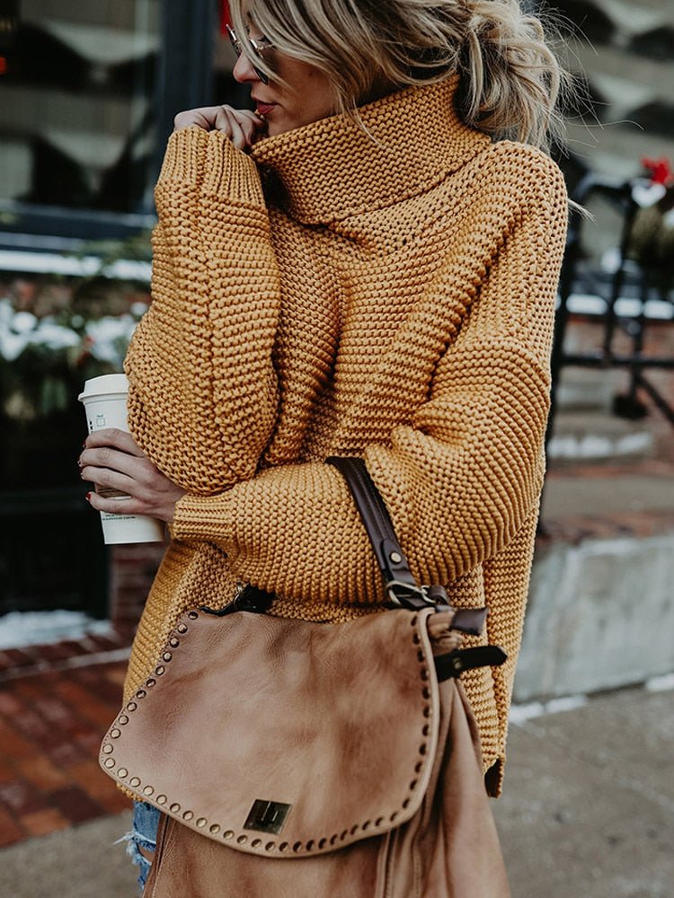 Line | Pull ample à col roulé pour femme - Image 8