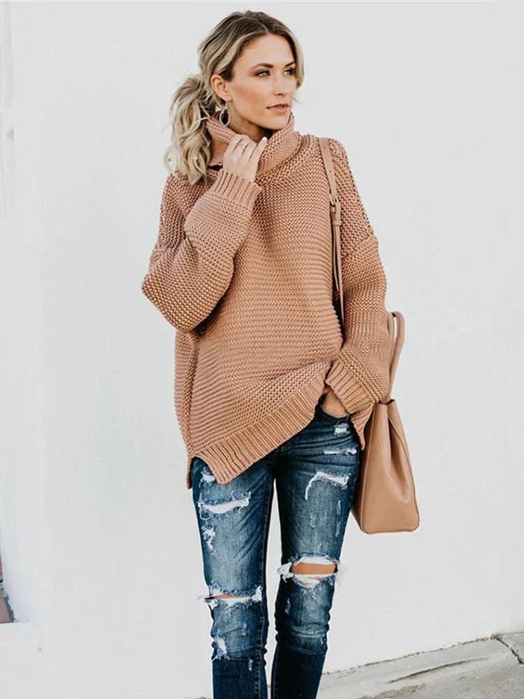 Line | Pull ample à col roulé pour femme - Image 10