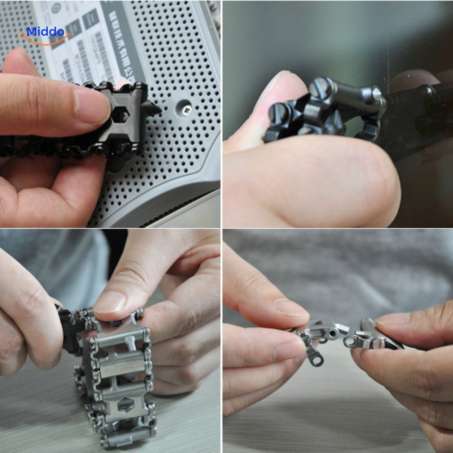 Leatherman Tread Style Multitool Armbånd - Vælg mellem med eller uden logo!