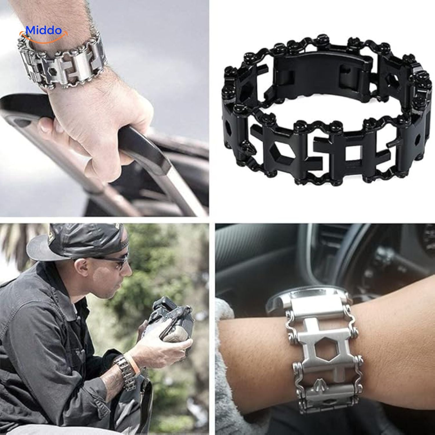 Leatherman Tread Style Multitool Armbånd - Vælg mellem med eller uden logo!