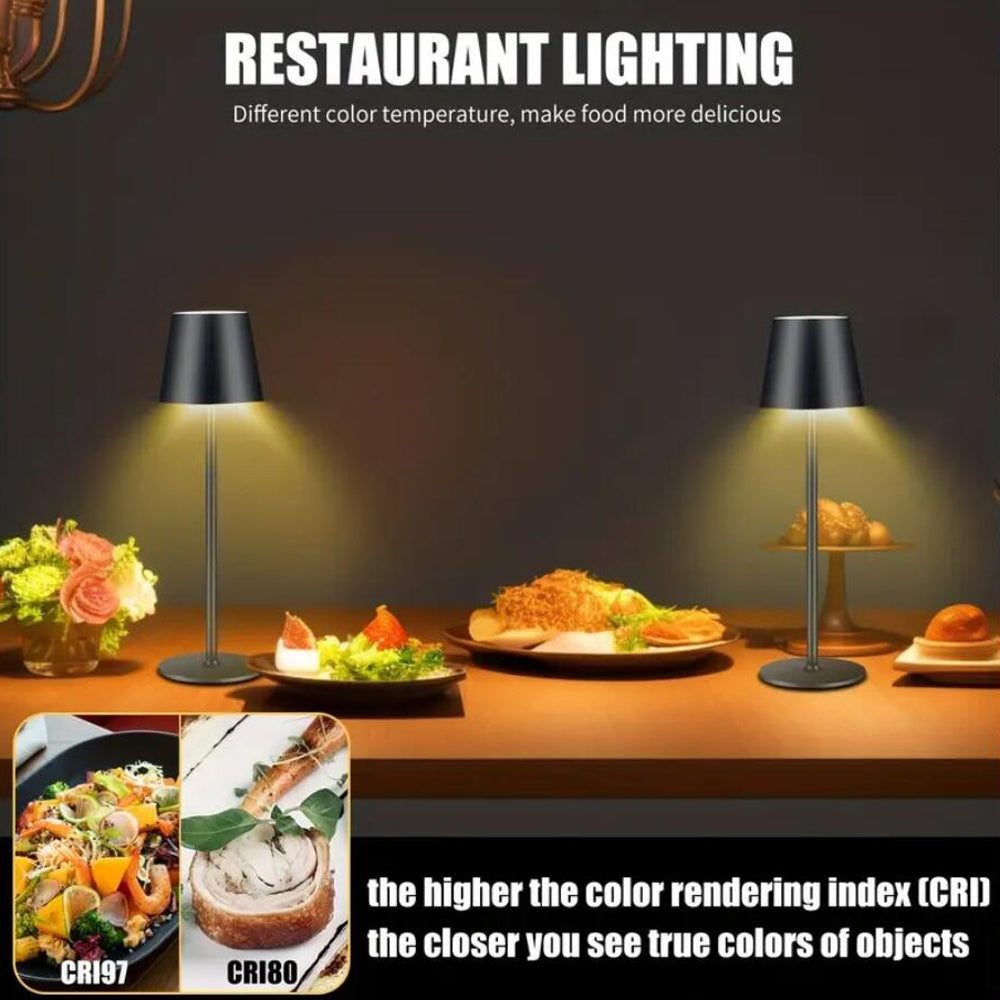 LED Bordlampe med Berøring og Genopladelig Funktion