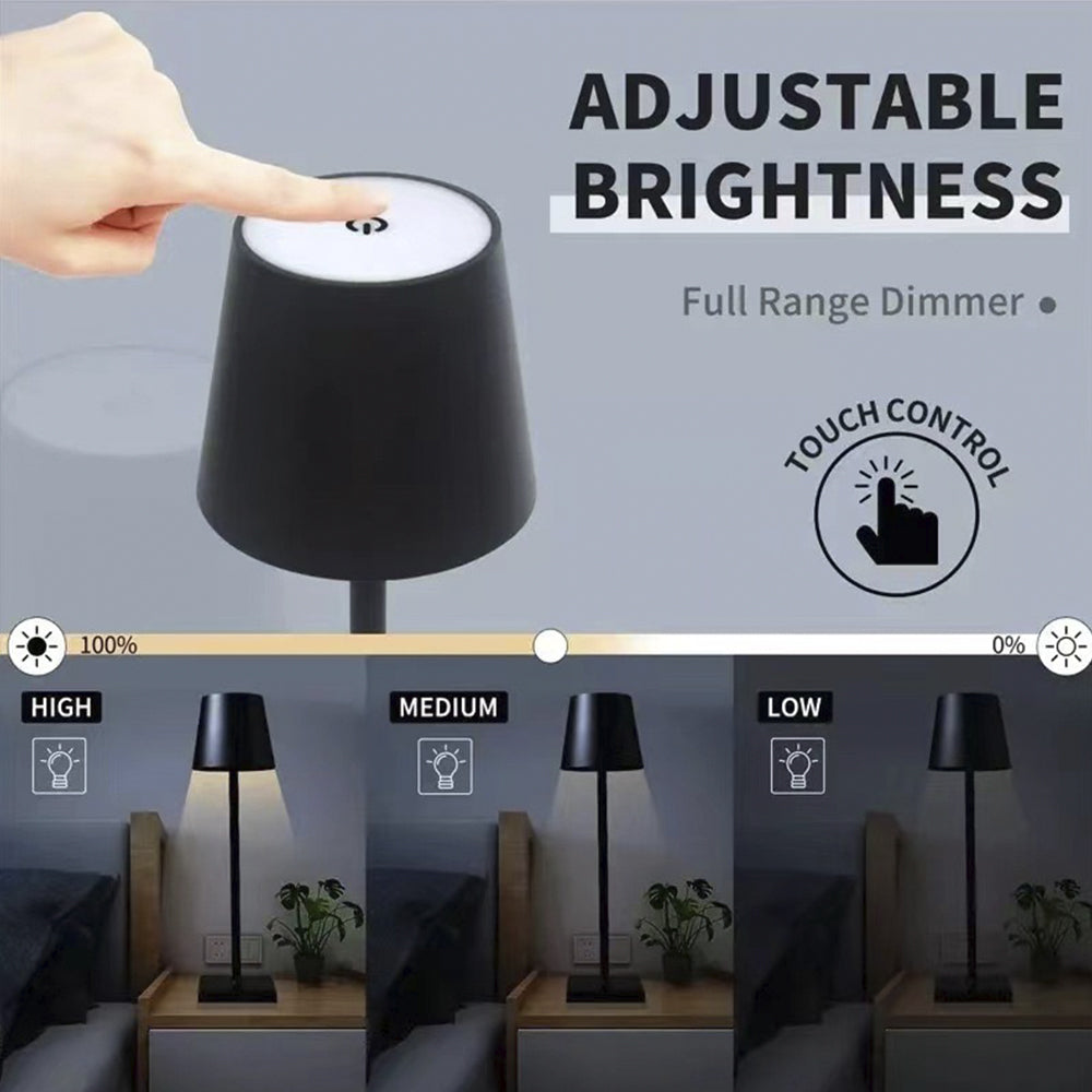 LED Bordlampe med Berøring og Genopladelig Funktion