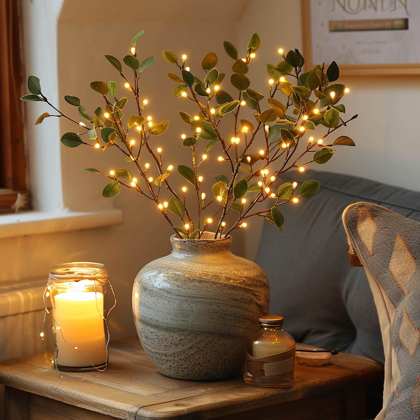 LED Fejlamp Olive Gren