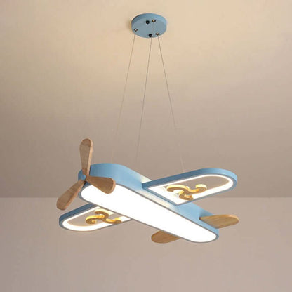 LED Flyvemaskine Loftlampe til Børneværelse med Fjernbetjening