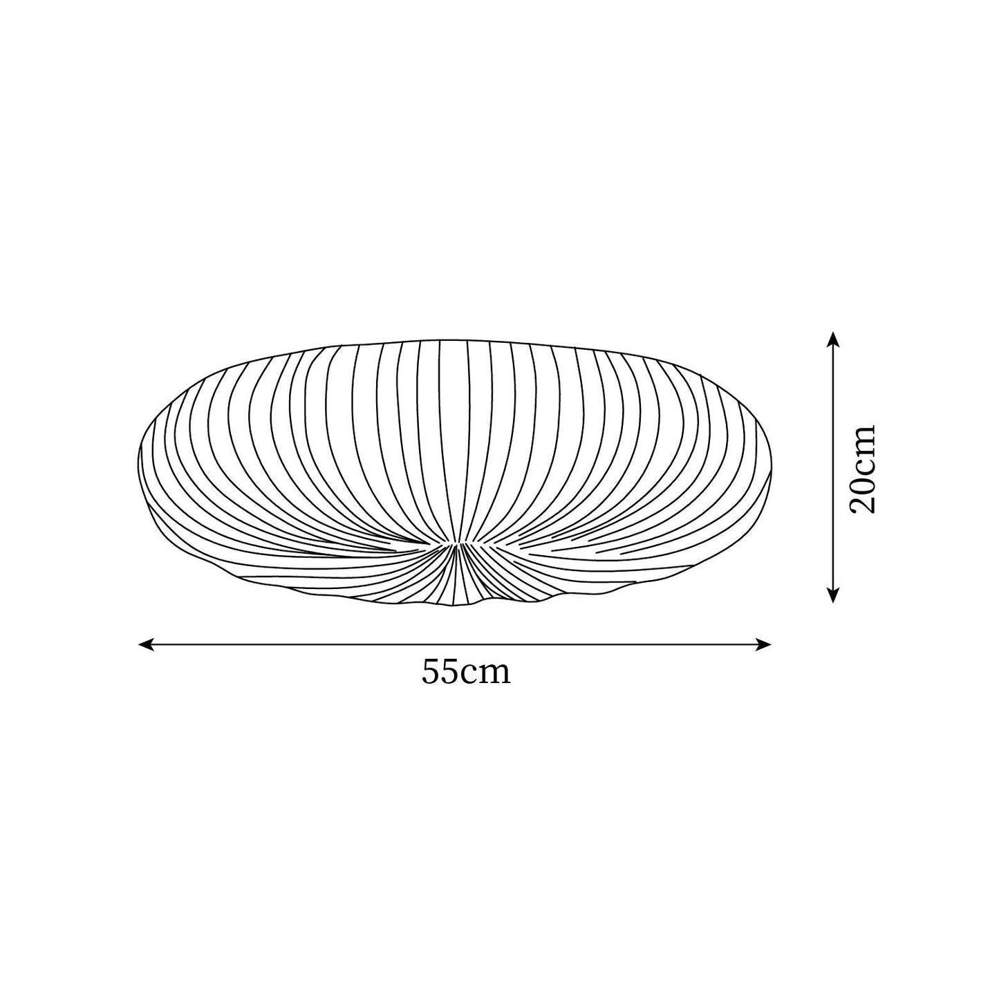 LED Loftlampe Robby – Metal og Akryl