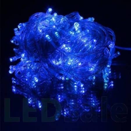 LED Lyskæde – 100 LED Indendørs/Udendørs 10 Meter, Varm Hvid, Rød, Grøn, Multifarvet eller Blå