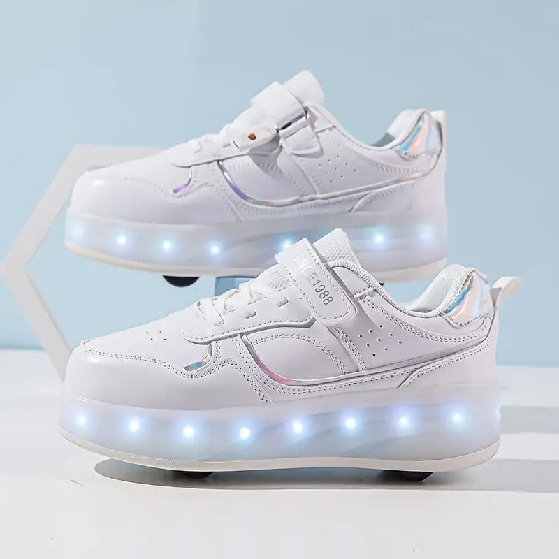 LED Lysk Sneakers med Utrækkelige Hjul til Børn