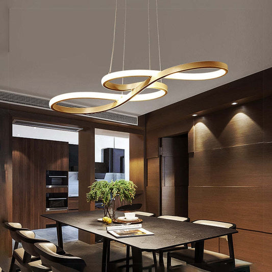 LED Musiknoter Pendant | Unik Design Lampe i Sort, Hvid, Guld