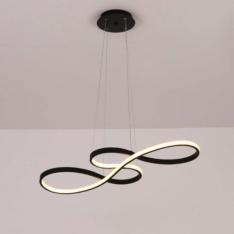 LED Musiknoter Pendant | Unik Design Lampe i Sort, Hvid, Guld