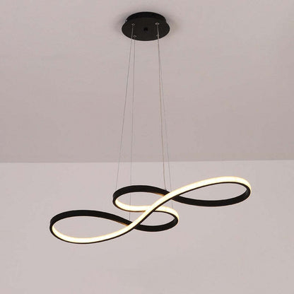 LED Musiknoter Pendant | Unik Design Lampe i Sort, Hvid, Guld