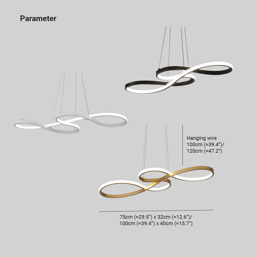 LED Musiknoter Pendant | Unik Design Lampe i Sort, Hvid, Guld