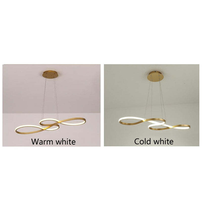 LED Musiknoter Pendant | Unik Design Lampe i Sort, Hvid, Guld